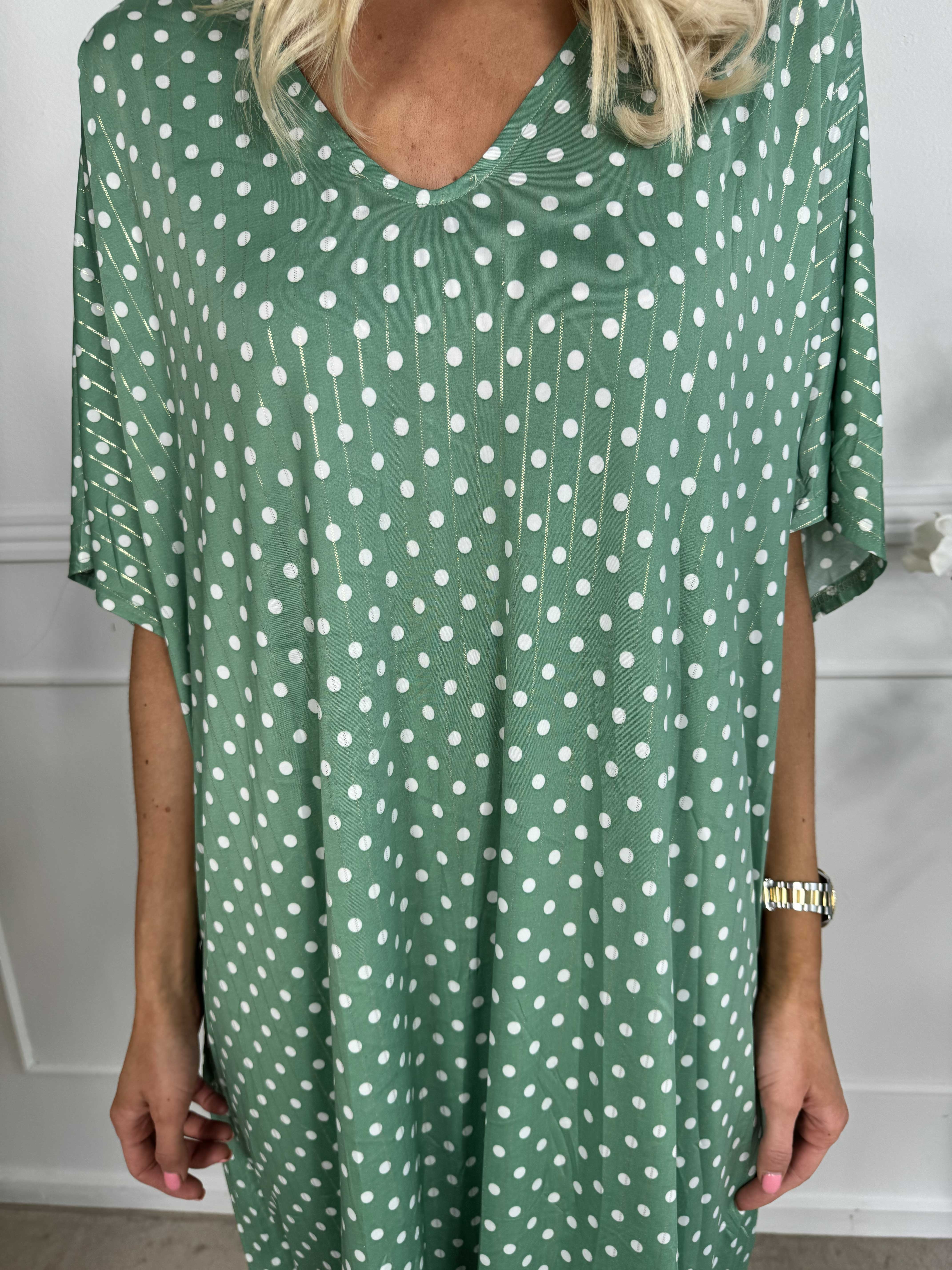 Azmina Dot - Elastisk tunikakjole i loose fit